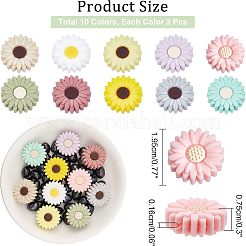 20Pcs 10 Colors Silicone Beads&nbsp;SIL-CA0001-08