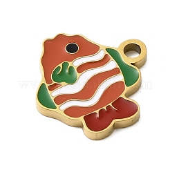 304 Stainless Steel Enamel Charms&nbsp;STAS-I336-05G-04