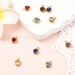 10Pcs 2 Styles 304 Stainless Steel Rhinestone Pendants&nbsp;STAS-YW0002-94