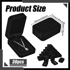 30Pcs Rectangle Velvet Big Pendant Display Boxes&nbsp;CON-GO0001-22