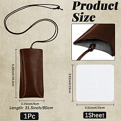 1Pc PU Leather Eyewear Pouch&nbsp;ABAG-CN0001-85A