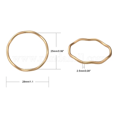 Smooth Surface Alloy Linking Ring&nbsp;PALLOY-S117-164-1