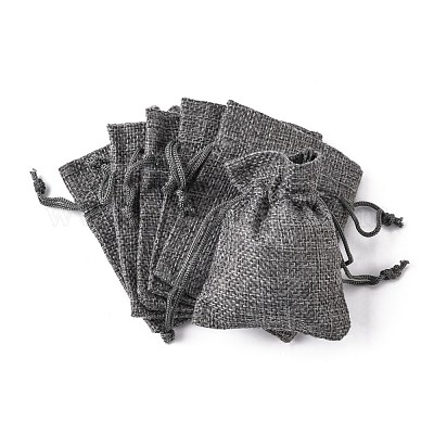 Burlap Packing Pouches Drawstring Bags&nbsp;ABAG-Q050-7x9-04-1