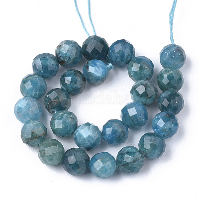 Natural Apatite Beads Strands&nbsp;G-S345-6mm-008-1