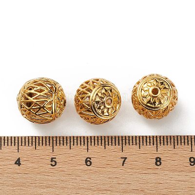 Hollow Brass Beads&nbsp;KK-L184-75B-1