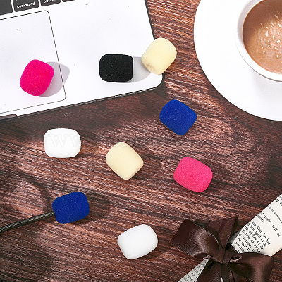 30Pcs 5 Colors Sponge Microphone Cover&nbsp;AJEW-CN0004-90A-1