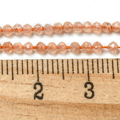 Natural Sunstone Beads Strands&nbsp;G-K182-2mm-13A-1
