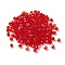 Transparent Glass Beads, Bicone, Red, 4x4x3.5mm, Hole: 1mm, 720pcs/bag