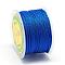 Nylon Threads, Milan Cords/Twisted Cords, Blue, 1.5~2mm, about 54.68 yards(50m)/roll