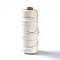 Cotton String Threads, Macrame Cord, Decorative String Threads, for DIY Crafts, Gift Wrapping and Jewelry Making, Old Lace, 3mm, about 54.68 yards(50m)/roll