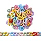 Opaque Spray Painted Acrylic Linking Rings&nbsp;OACR-S036-001A-I-2-1