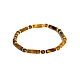 Natural Tiger Eye Bead Stretch Bracelets&nbsp;PW-WG50993-17-1