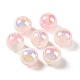 UV Plating Opaque Crackle Two-tone Acrylic Beads&nbsp;X1-MACR-C032-01F-1