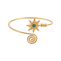Adjustable Alloy SyntheticTurquoise Arm Cuff Bangles&nbsp;FS-WG768A2-01