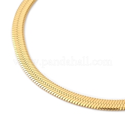 Ion Plating(IP) 304 Stainless Steel Herringbone Chain Bracelet for Men Women&nbsp;BJEW-Q998-01G
