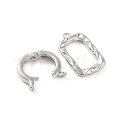 Brass Fold Over Clasps&nbsp;KK-U016-09P