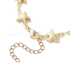 Ocean 304 Stainless Steel Starfish Link Chain Necklaces for Women&nbsp;NJEW-JN05921
