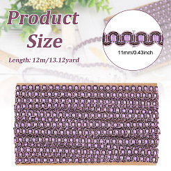 Polyester S-shaped Lace Trim&nbsp;OCOR-WH0068-80B