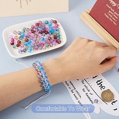240Pcs 8 Colors Transparent Baking Paint Glass Beads&nbsp;GLAA-TA0001-18