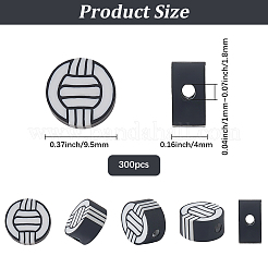 300Pcs Handmade Polymer Clay Beads&nbsp;CLAY-PA0001-31B