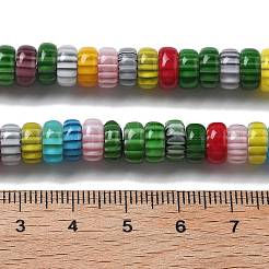 Handmade Millefiori Lampwork Beads Strands&nbsp;LAMP-F035-05