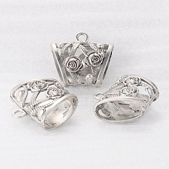 DIY Scarf Pendant Tibetan Style Hangers&nbsp;TIBEB-30020-AS-FF