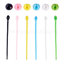 12Pcs PVC Plastic Cable Cord Organizer&nbsp;AJEW-TA0002-50