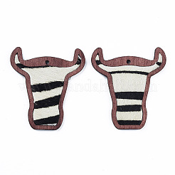 Eco-Friendly Cowhide Leather Big Pendants&nbsp;FIND-N049-12-07