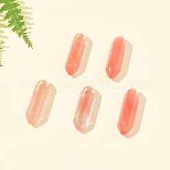 5Pcs Cherry Quartz Glass Healing Stones&nbsp;G-FS0005-83H