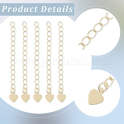 30Pcs Rack Plating Brass Chain Extender&nbsp;FIND-BM0001-78