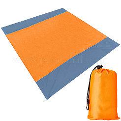 Square Waterproof Polyester Picnic Mat with 4 Stakes&nbsp;AJEW-WH20080-37B