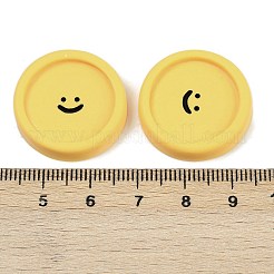 Smiling Face Resin Cabochons&nbsp;CRES-S372-01B