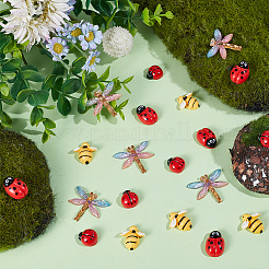 80Pcs 4 Styles Opaque Resin Cabochons&nbsp;CRES-SP0001-02