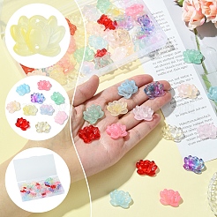60Pcs 10 Colors Baking Paint Glass Beads&nbsp;GLAA-FS0002-01