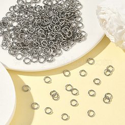 Tarnish Resistant 304 Stainless Steel Open Jump Rings&nbsp;STAS-E067-07-6mm