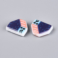 Printed Opaque Resin Beads&nbsp;RESI-N043-09B-04