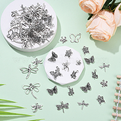 60Pcs 12 Styles Tibetan Style Alloy Pendants&nbsp;TIBEP-YW0002-13