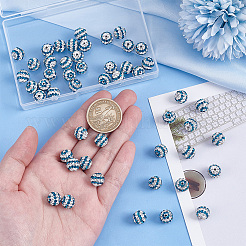 50Pcs Polymer Clay Rhinestone Beads&nbsp;PORC-OC0001-13B
