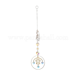Brass Big Pendant Decorations&nbsp;HJEW-M005-01G-02