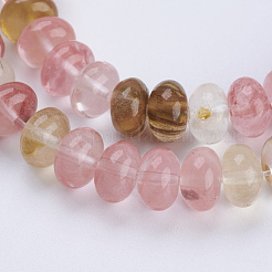Tigerskin Glass Beads Strands&nbsp;G-P354-17-8x5mm