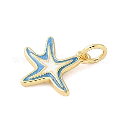 Brass Enamel Charms&nbsp;KK-B148-09G