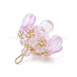 Glass & Seed Beads Pendants&nbsp;PALLOY-MZ00648-04