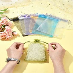 50Pcs Organza Bags Jewellery Storage Pouches Wedding Favour Party Mesh Drawstring Gift&nbsp;OP-FS0001-05E