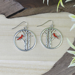 Zinc Alloy Enamel Dangle Earrings&nbsp;FS-WG03B65-01