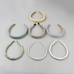 7Pcs Plastic & Polyester Hair Bands Hair Accessories for Women Girls&nbsp;PHAR-WH20014-16B