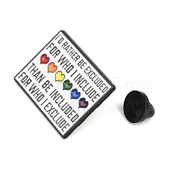Pride Month Rainbow Heart Enamel Brooches&nbsp;X-JEWB-I062-02EB