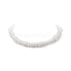 Natural Shell Fragment Irregular Beaded Bracelet & Necklace & Anklet&nbsp;SJEW-JS01264