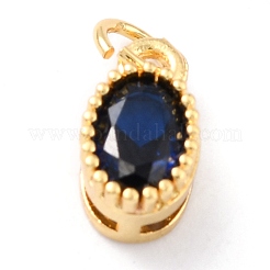 Real 18K Gold Plated Brass Inlaid Cubic Zirconia Charms&nbsp;ZIRC-L100-079G-02