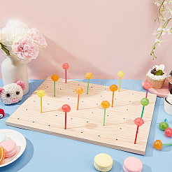 Rectangle Natural Wood Lollipop Display Stands&nbsp;ODIS-WH0030-54A