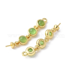 Brass Glass Screw Eye Peg Bails&nbsp;KK-K399-15G